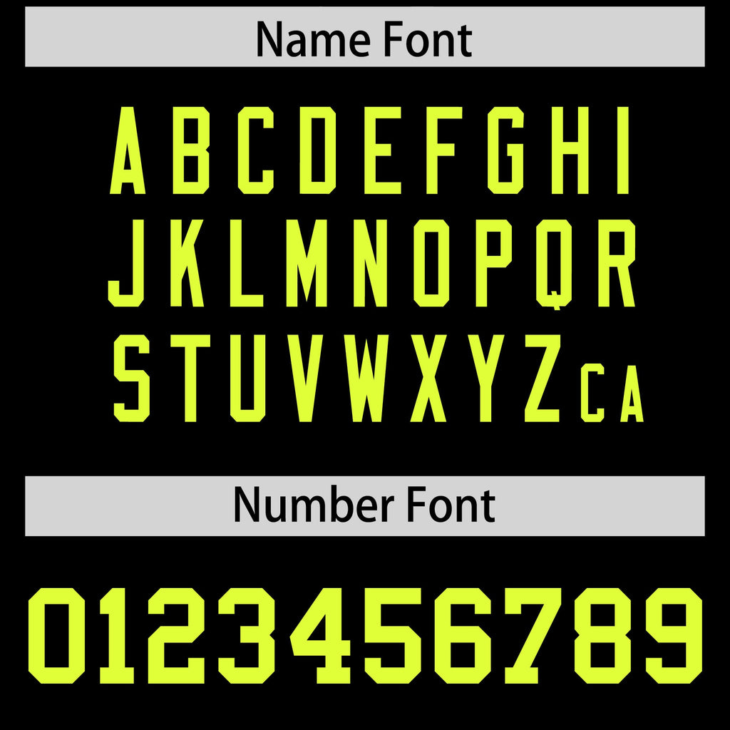 Custom Black Fluorescent Green Personalized Neckline Square Classic Authentic Football Jersey