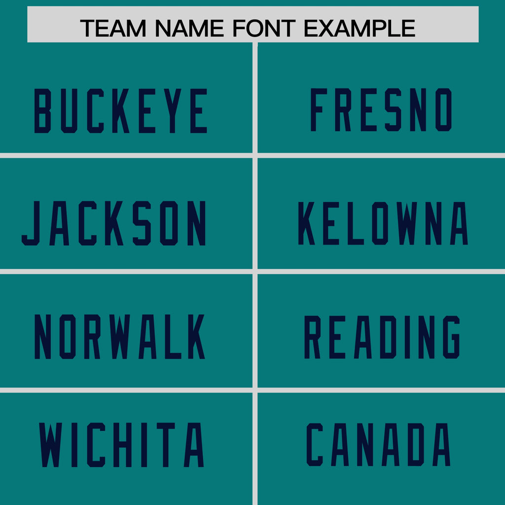Custom Aqua Navy Personalized Neckline Square Classic Authentic Football Jersey