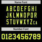 Custom Black Fluorescent Green Personalized Neckline Square Classic Authentic Football Jersey