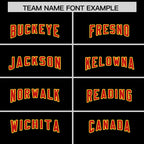 Custom Black Gold Raglan Sleeves Personalized Pattern Authentic Football Jersey