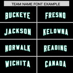 Custom Black Bright Green Raglan Sleeves Personalized Pattern Authentic Football Jersey