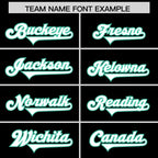 Custom Black Bright Green Raglan Sleeves Personalized Pattern Authentic Football Jersey