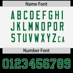 Custom Black Kelly Green Raglan Sleeves Personalized Pattern Authentic Football Jersey