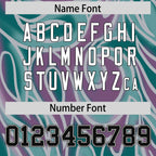 Custom Aqua Personalized Printed Graffiti Pattern Design Authentic Football Jersey