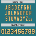 Custom Aqua Khaki Retro Personalized Sleeve Line Authentic Football Jersey