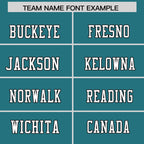 Custom Aqua White Retro Personalized Sleeve Line Authentic Football Jersey