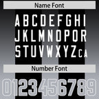 Custom Black Gray Vertical Width Stripe Gradient Fashion Personalized Team Football Jersey