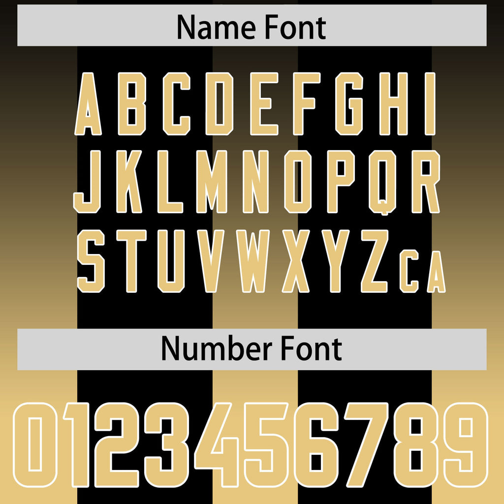 Custom Black Khaki Vertical Width Stripe Gradient Fashion Personalized Team Football Jersey