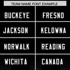 Custom Black Gray Vertical Width Stripe Gradient Fashion Personalized Team Football Jersey