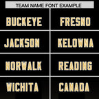 Custom Black Khaki Vertical Width Stripe Gradient Fashion Personalized Team Football Jersey