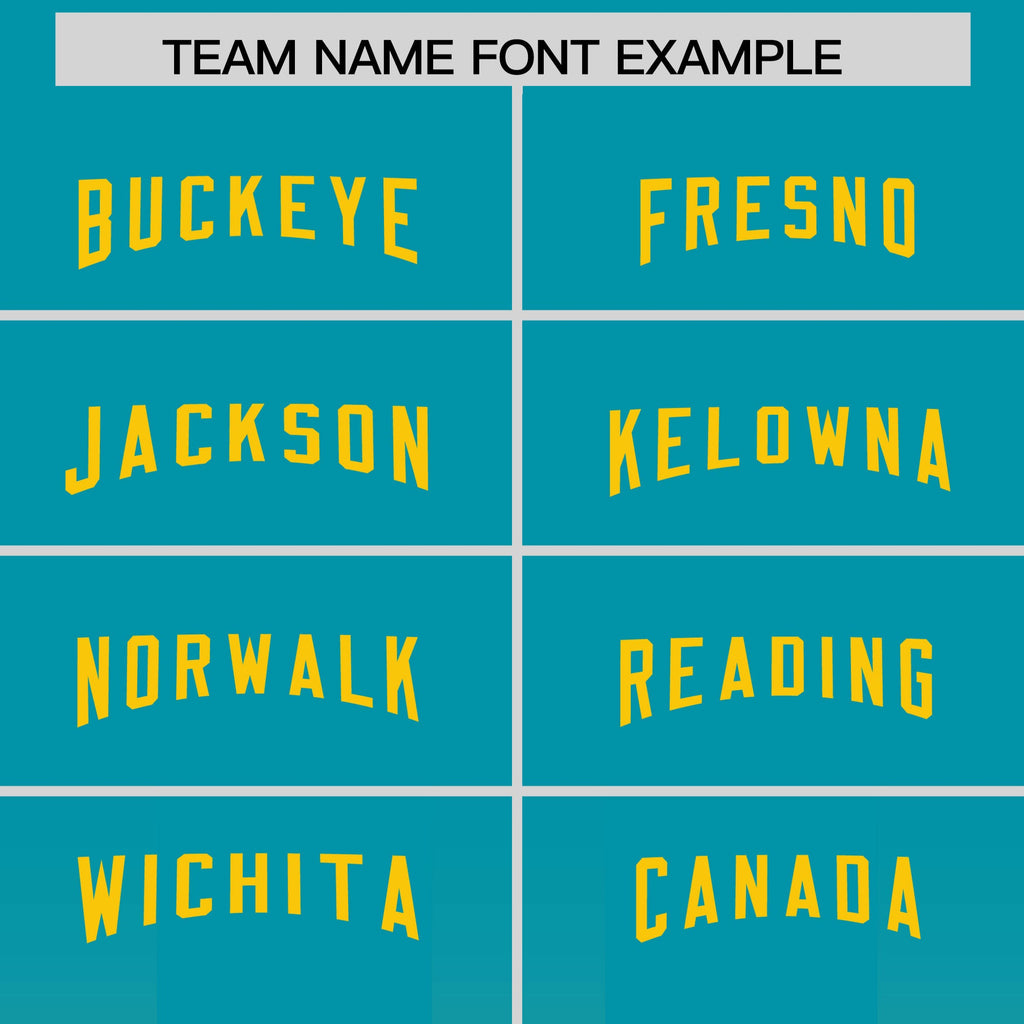 Custom Aqua Yellow Vertical Width Stripe Gradient Fashion Personalized Team Football Jersey
