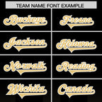 Custom Black Khaki Vertical Width Stripe Gradient Fashion Personalized Team Football Jersey
