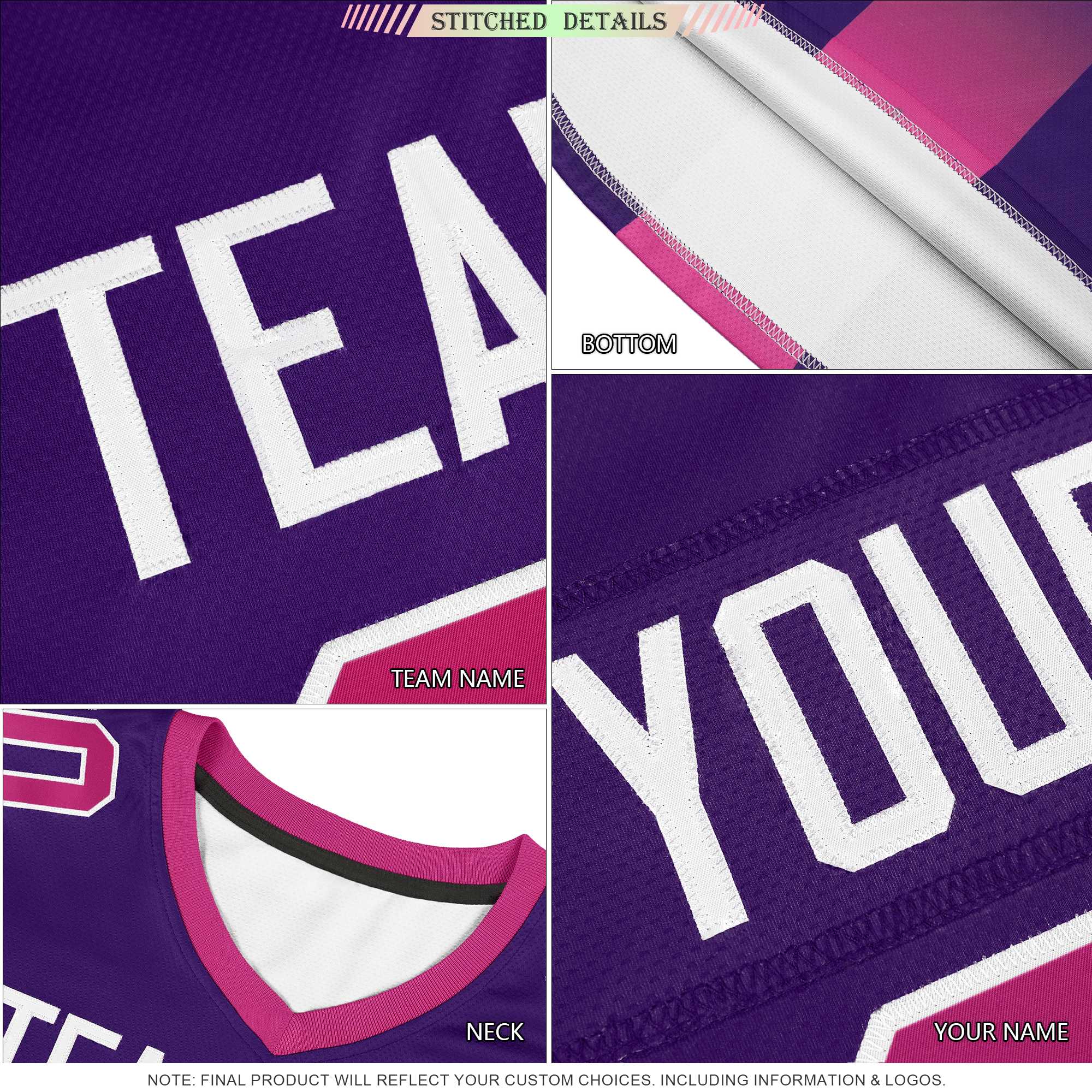 Custom Black Gray Vertical Width Stripe Gradient Fashion Personalized Team Football Jersey