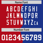 Custom Royal Red Split Fashion Mesh Authentic Football Jersey