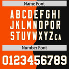 Custom Black Orange Split Fashion Mesh Authentic Football Jersey