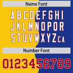 Custom Royal Gold Split Fashion Mesh Authentic Football Jersey