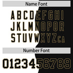 Custom Black White Split Fashion Mesh Authentic Football Jersey