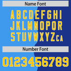 Custom Royal Powder Blue Split Fashion Mesh Authentic Football Jersey