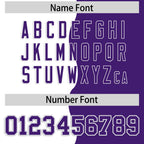 Custom Purple White Split Fashion Mesh Authentic Football Jersey