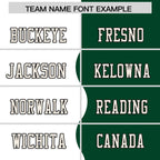 Custom Green White Split Fashion Mesh Authentic Football Jersey