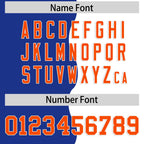 Custom White Royal Split Fashion Mesh Authentic Football Jersey