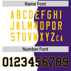 Custom Purple White Split Fashion Mesh Authentic Football Jersey