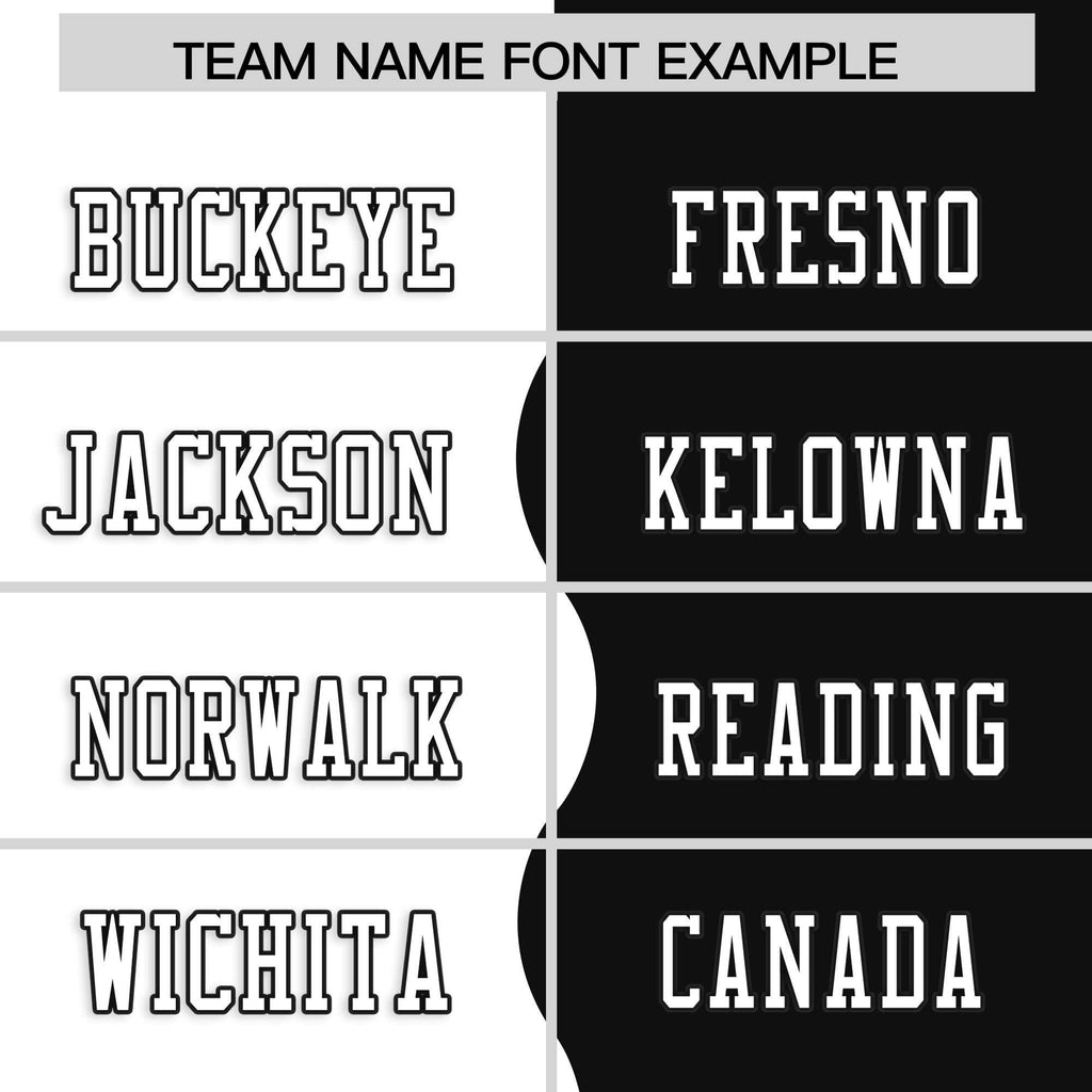 Custom Black White Split Fashion Mesh Authentic Football Jersey