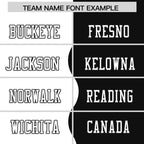 Custom Black White Split Fashion Mesh Authentic Football Jersey