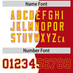 Custom Red White Split Fashion Mesh Authentic Football Jersey