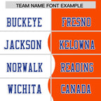 Custom Orange White Split Fashion Mesh Authentic Football Jersey