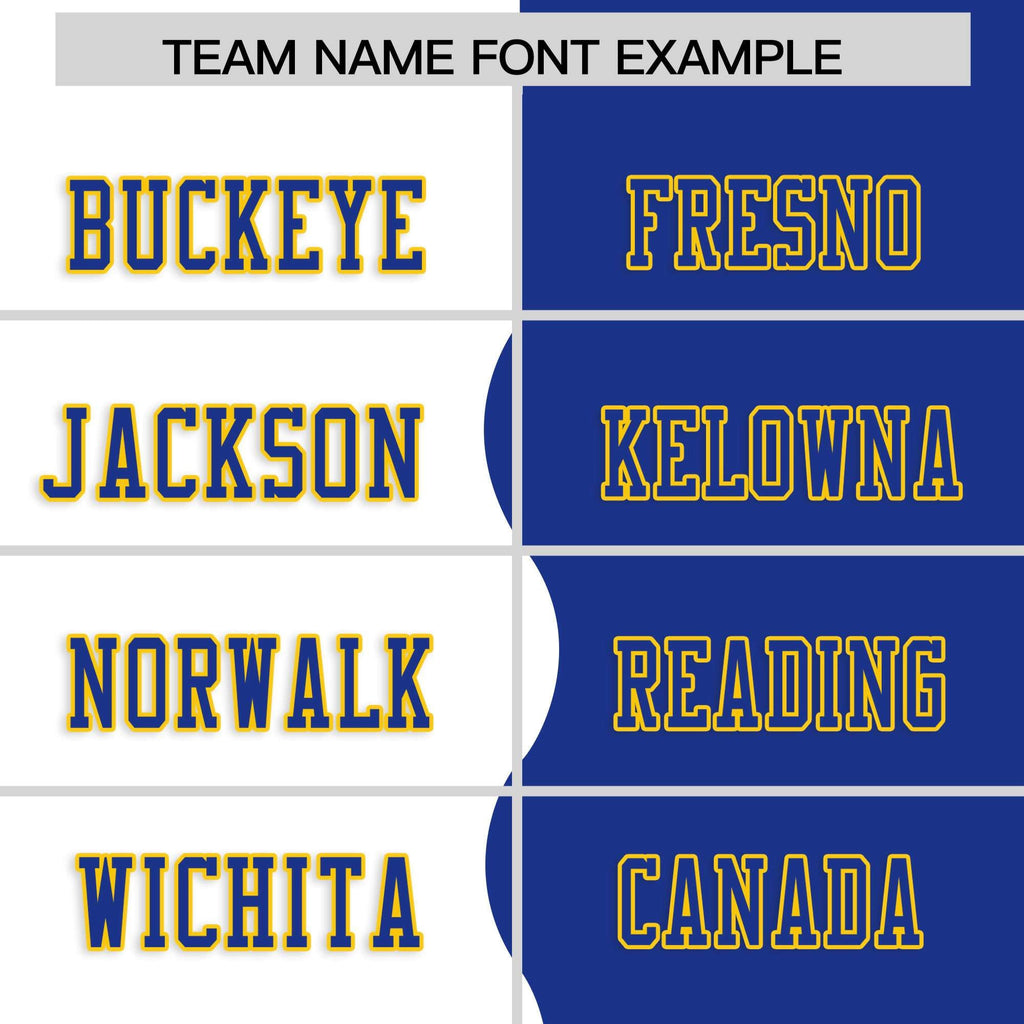 Custom Royal White Split Fashion Mesh Authentic Football Jersey