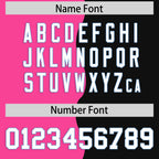 Custom Black Pink Split Fashion Mesh Authentic Football Jersey