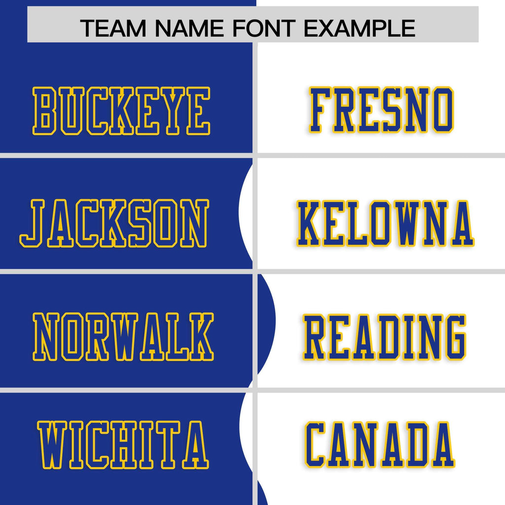 Custom White Royal Split Fashion Mesh Authentic Football Jersey