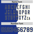 Custom White Royal Split Fashion Mesh Authentic Football Jersey