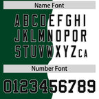 Custom White Green Split Fashion Mesh Authentic Football Jersey