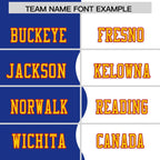 Custom White Royal Split Fashion Mesh Authentic Football Jersey