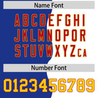 Custom White Royal Split Fashion Mesh Authentic Football Jersey