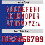 Custom White Royal Split Fashion Mesh Authentic Football Jersey