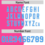 Custom White Pink Split Fashion Mesh Authentic Football Jersey