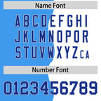 Custom White Powder Blue Split Fashion Mesh Authentic Football Jersey