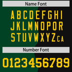 Custom Black Green Split Fashion Mesh Authentic Football Jersey