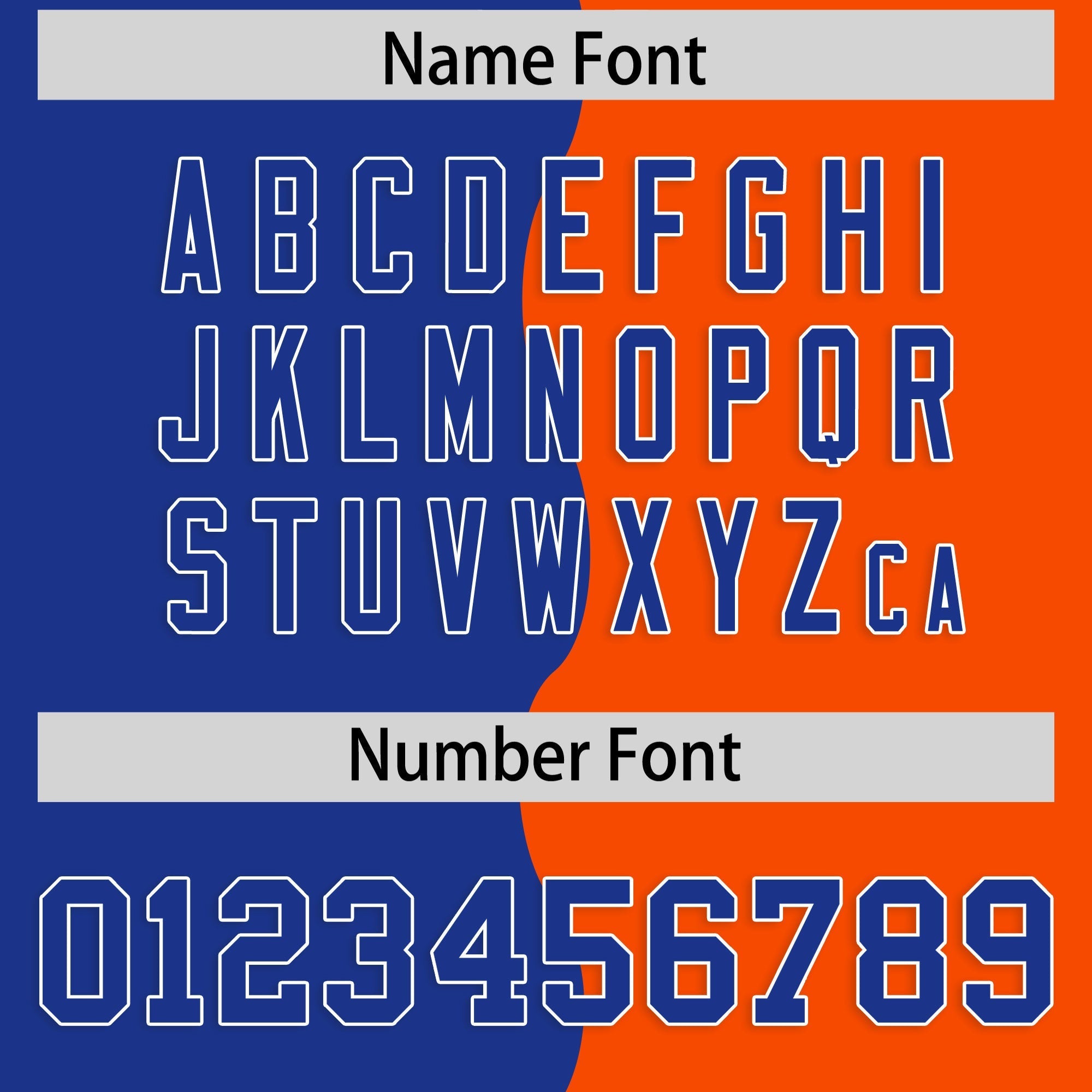 Custom Orange Royal Split Fashion Mesh Authentic Football Jersey