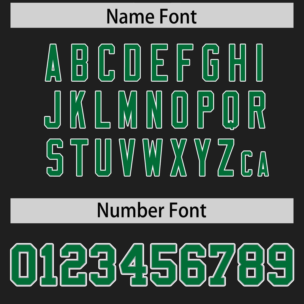 Custom Black Kelly Green Personalized Insert Color Design Authentic Football Jersey