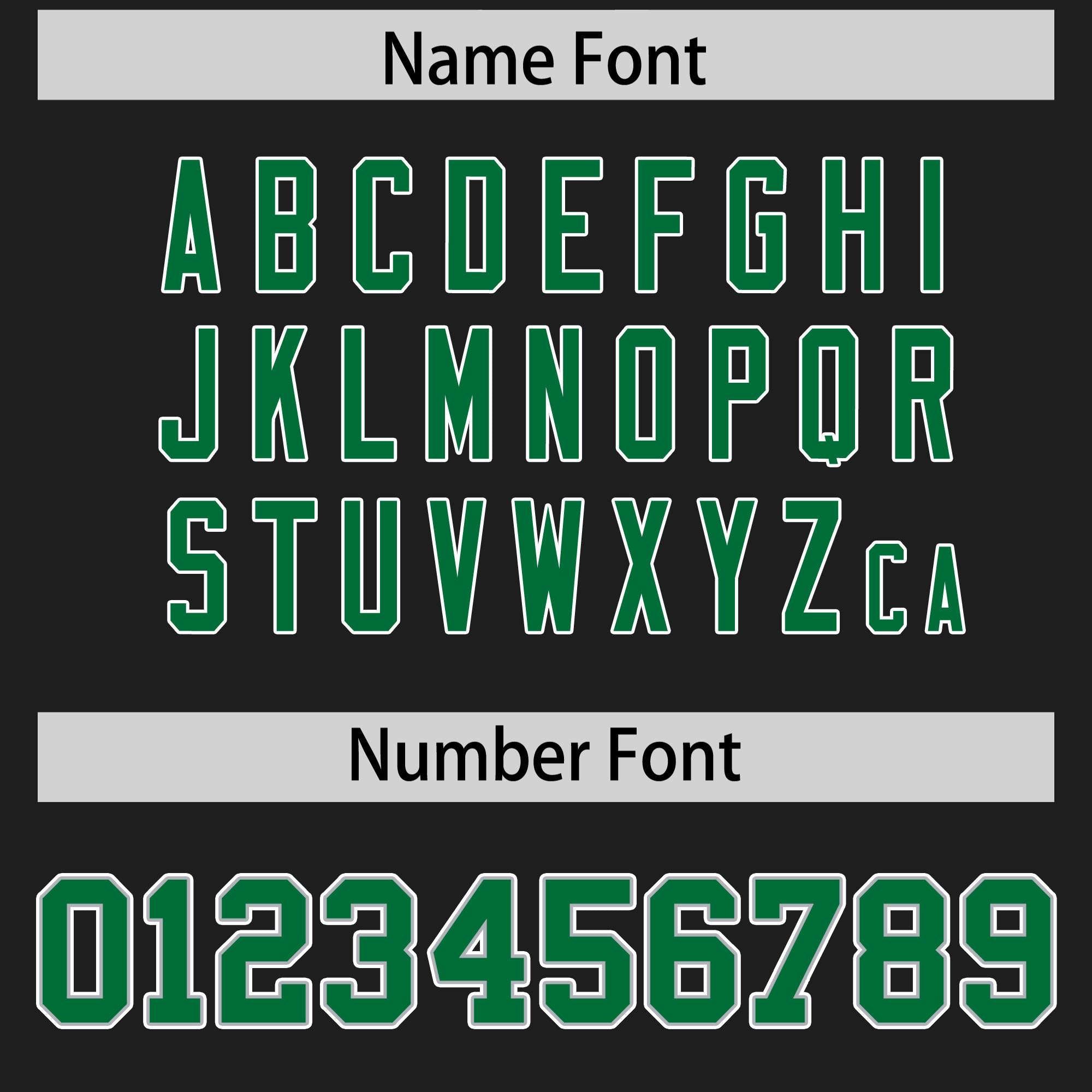 Custom Black Kelly Green Personalized Insert Color Design Authentic Football Jersey