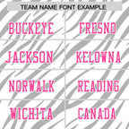 Custom White Gray Personalized Tiger Stripe Graffiti Pattern Authentic Football Jersey