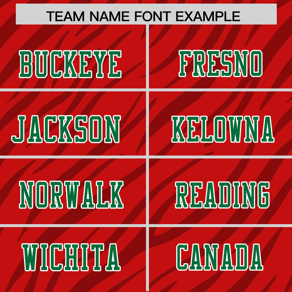 Custom Red Black Personalized Tiger Stripe Graffiti Pattern Authentic Football Jersey