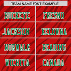 Custom Red Black Personalized Tiger Stripe Graffiti Pattern Authentic Football Jersey