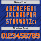 Custom Royal Black Personalized Tiger Stripe Graffiti Pattern Authentic Football Jersey