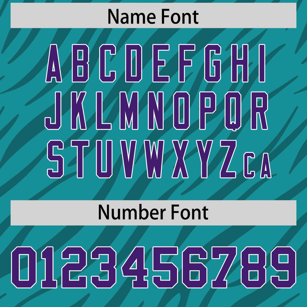 Custom Aqua White Personalized Tiger Stripe Graffiti Pattern Authentic Football Jersey