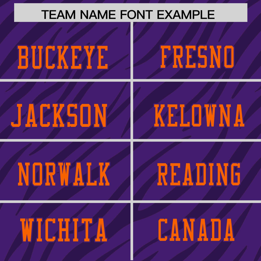 Custom Purple White Personalized Tiger Stripe Graffiti Pattern Authentic Football Jersey